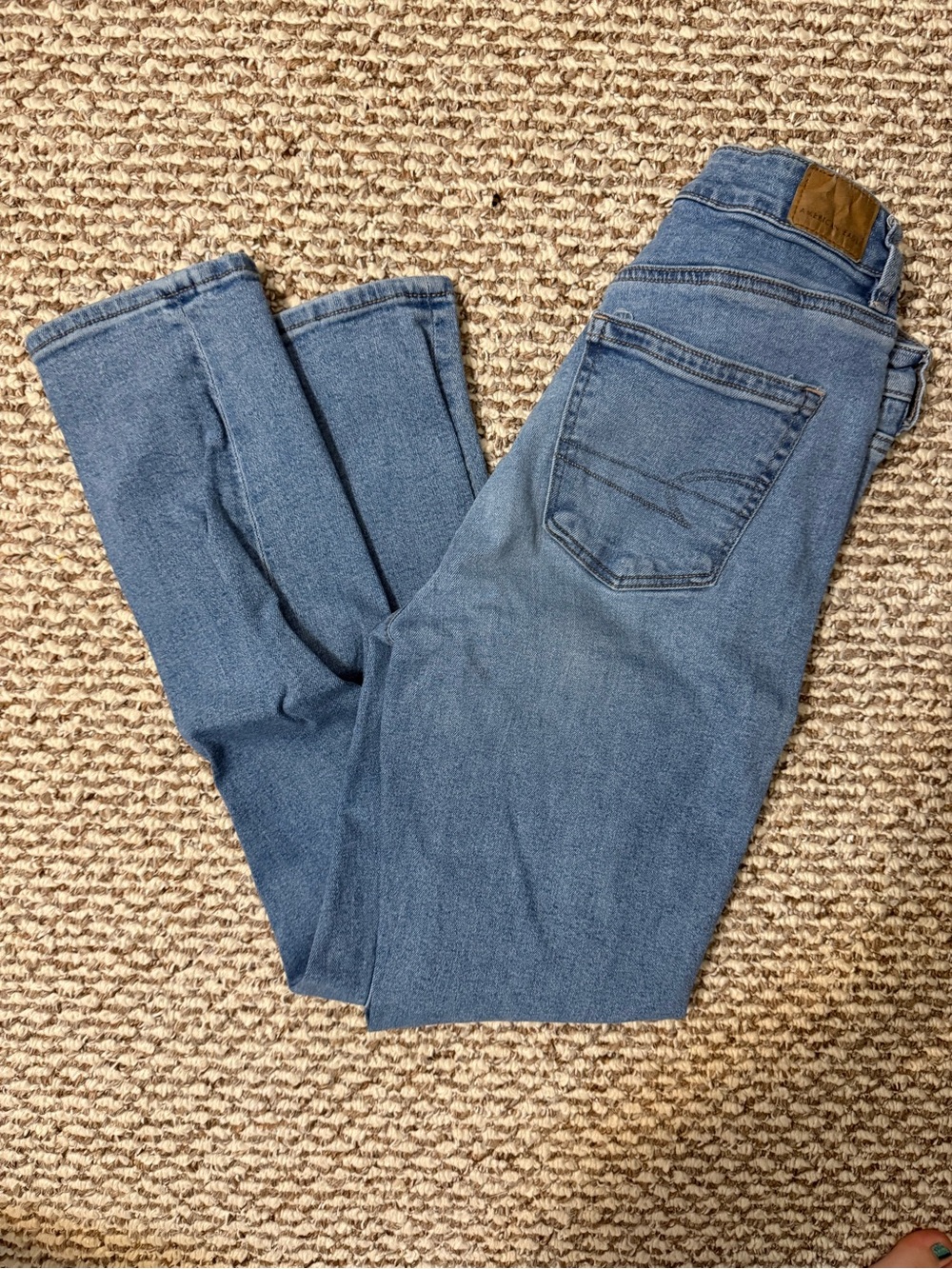 American Eagle Outfitters Straight Leg Light Blue Jeans